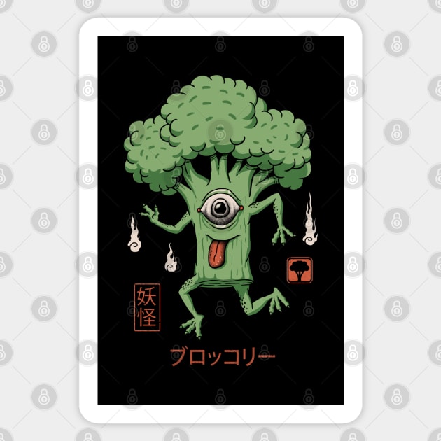 Yokai Broccoli Sticker by Vincent Trinidad Art